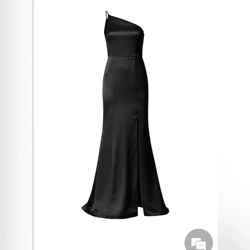 Amsale Kaia Black Bridesmaids Dress Size 6 - Picture 3 of 3